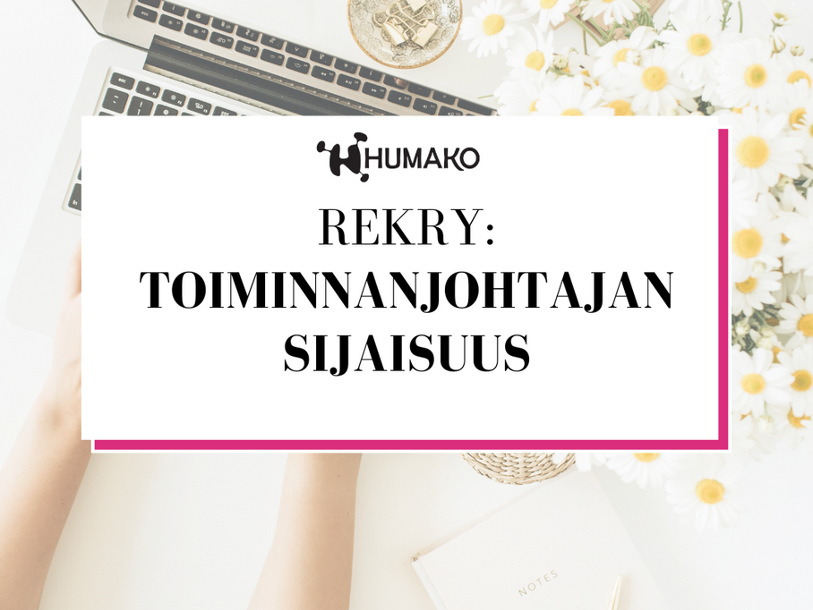 Rekry: toiminnanjohtajan sijaisuus